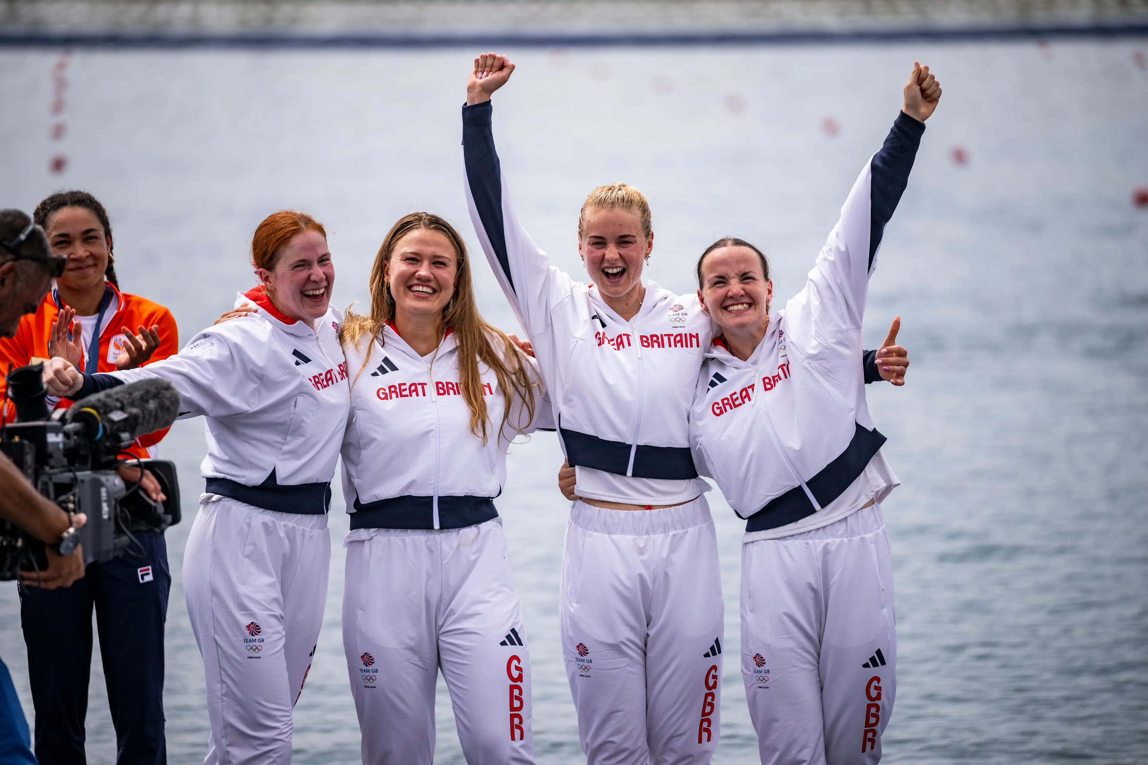 Lauren Henry, Lola Anderson, Hannah Scott and Georgina Brayshaw won gold in the Rowing Women's Quadruple Sculls (Kevin Voigt/GettyImages)