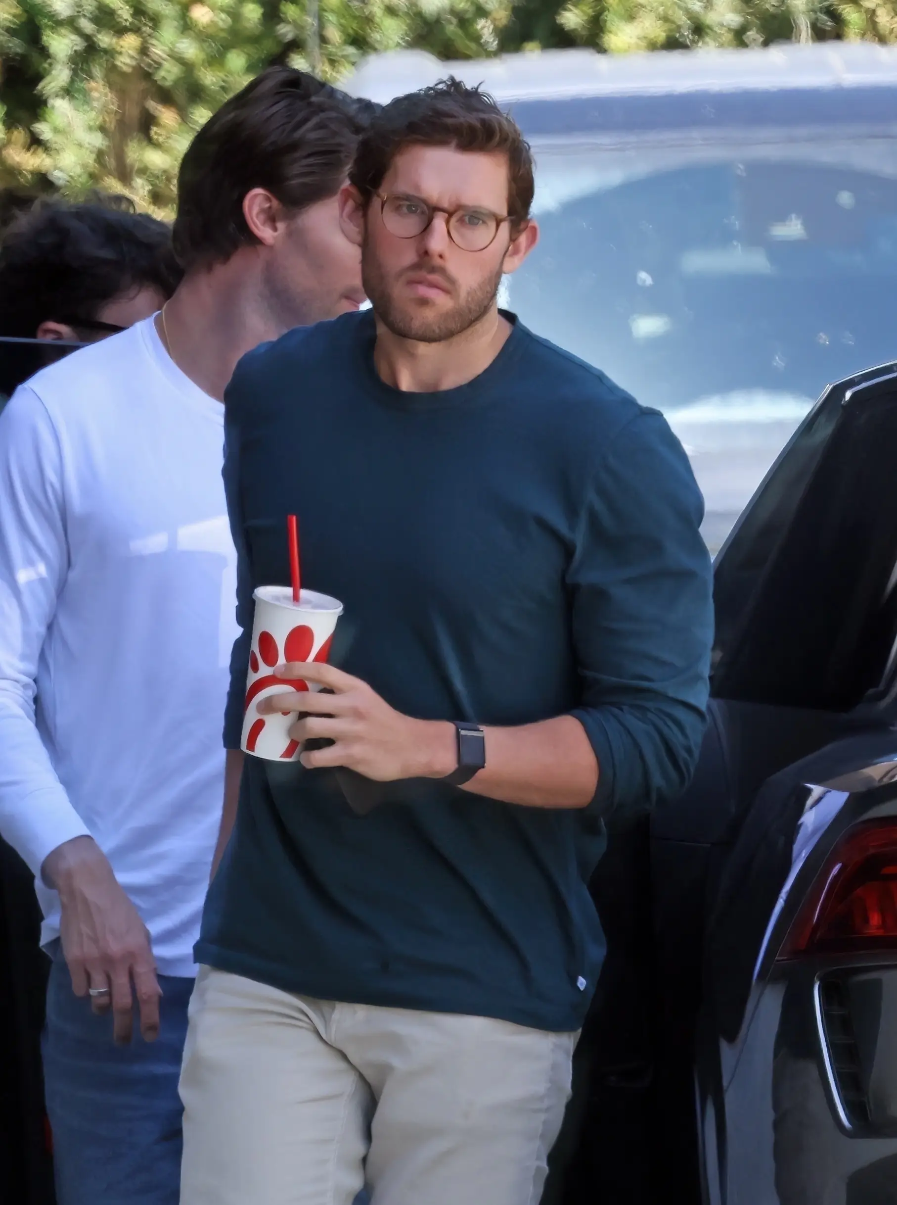 Christopher was spotted out and about on Easter with his family (NORTH-SUNSET/BACKGRID)