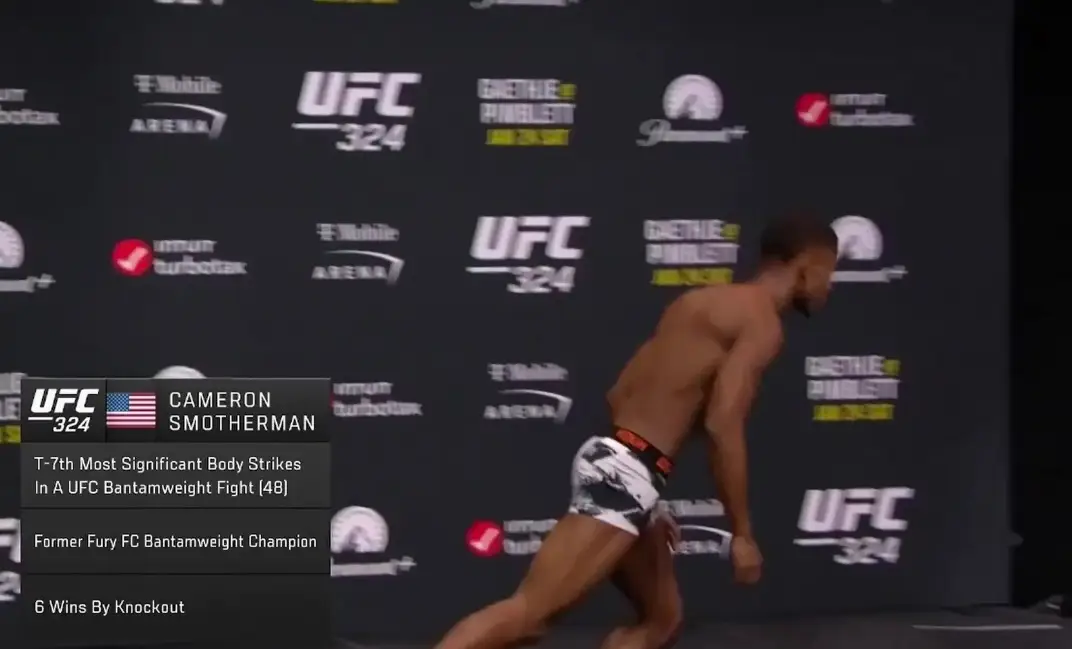 The UFC star stunned sports fans after he suddenly collapsed (YouTube/UFC)