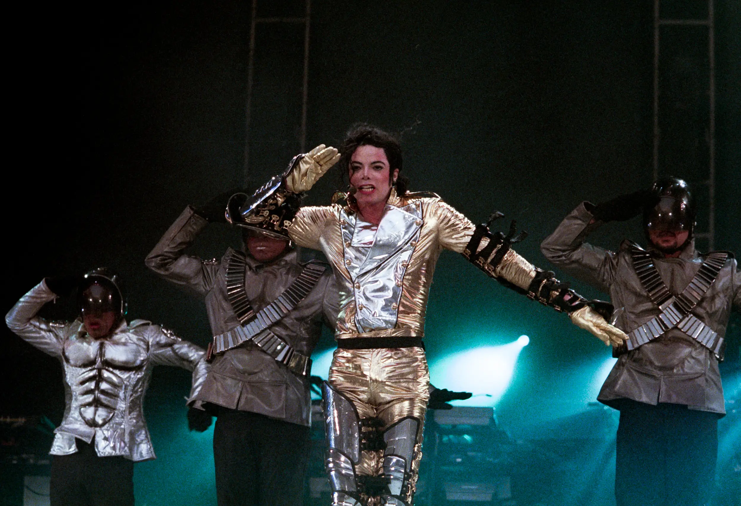 The King of Pop, pictured in 1997, cancelled his single 'Smile' at the last minute (Paul Bergen/Redferns)