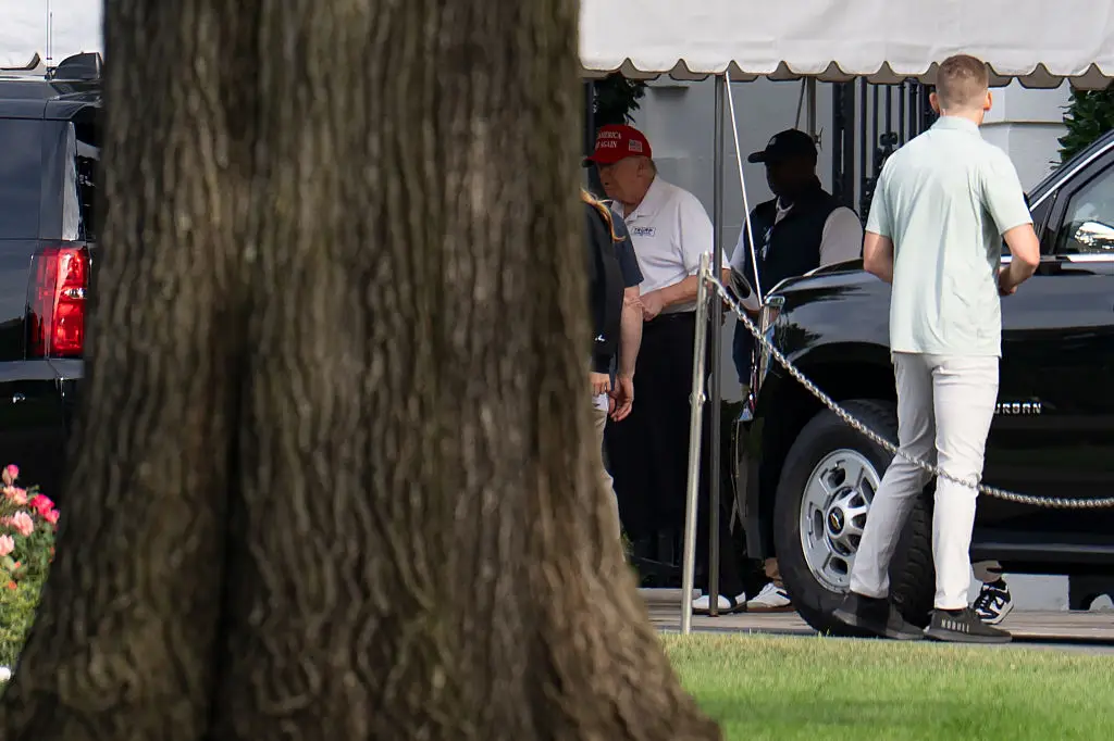 The President was spotted yesterday playing golf (Kayla Bartkowski/Getty Images)