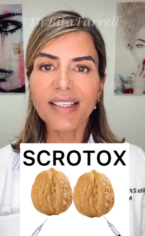 Dr Bita Farrell got candid about scrotox (TikTok/@drbitafarrell)