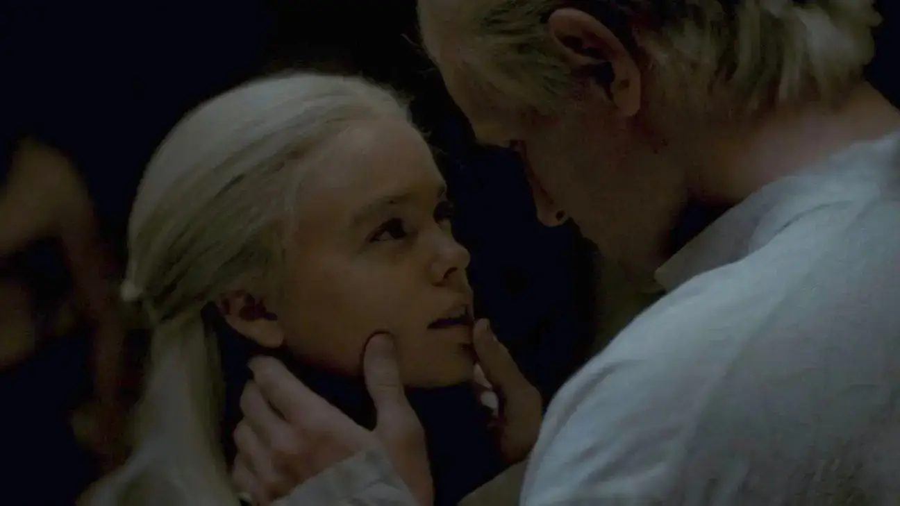 Episode four featured a steamy moment between Daemon and Rhaenyra. Credit HBO/Sky