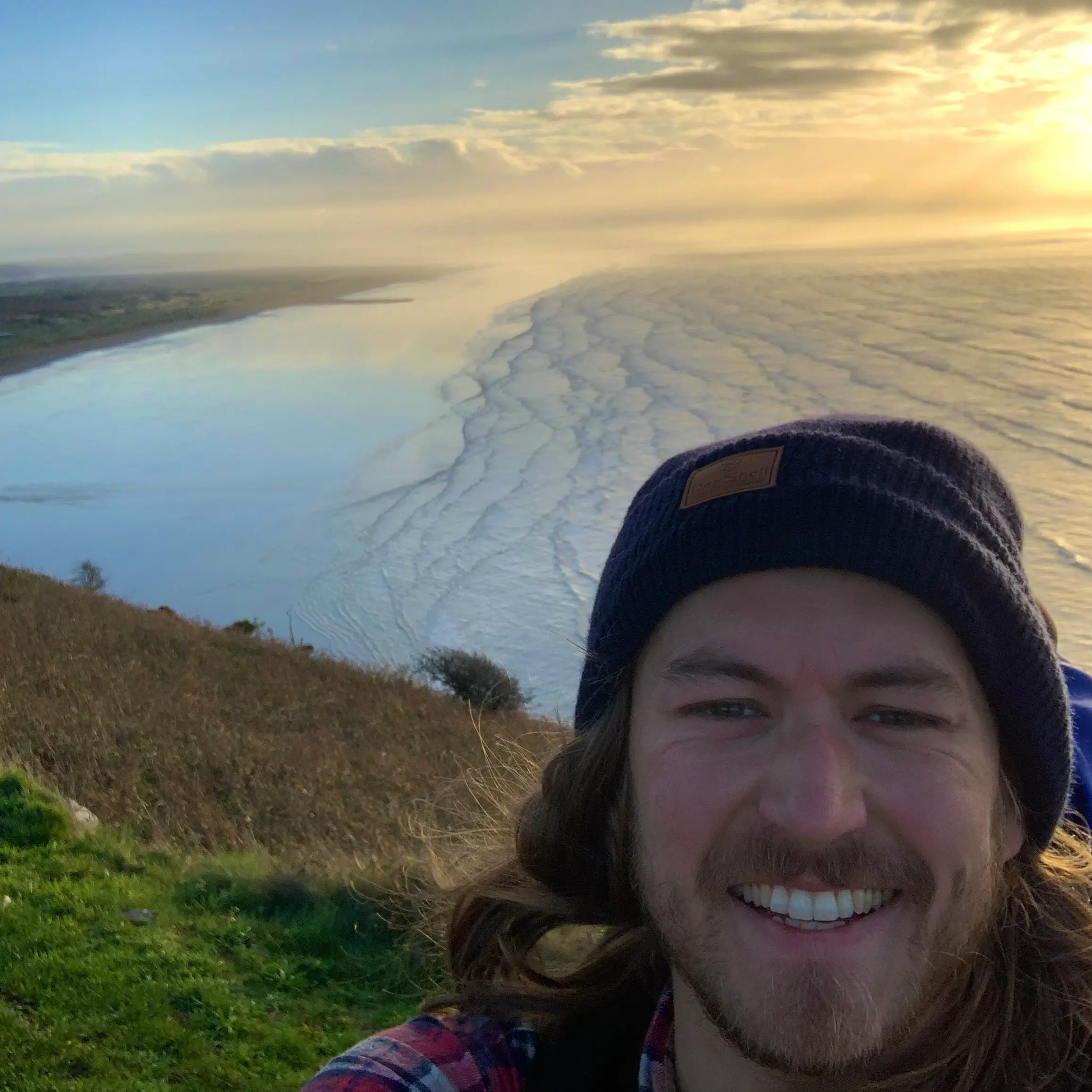James during his walk of Great Britain in Carmarthenshire, Wales (Supplied)