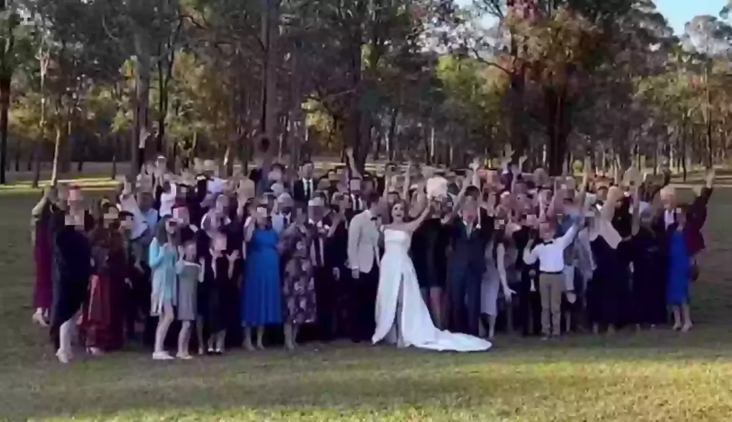 The groom's dad called for changes to be made to seat belt laws in the area (Instagram)
