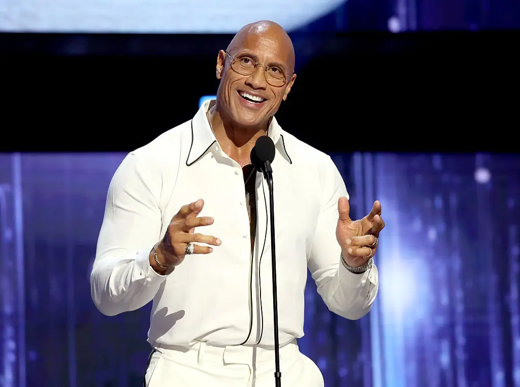 Johnson shared his post-workout shake (Kevin Mazur/Getty Images for Disney)