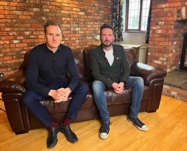 Bulley's partner Paul Ansell with presenter Dan Walker.