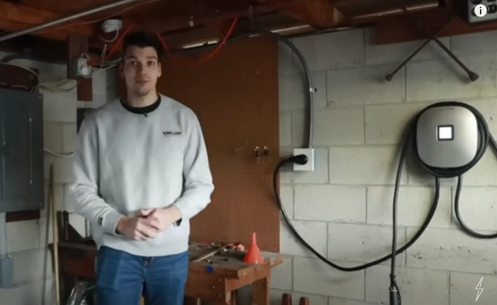 The Tesla owner explained that charging costs varied from month to month but things were going well (YouTube/Alex Siba)