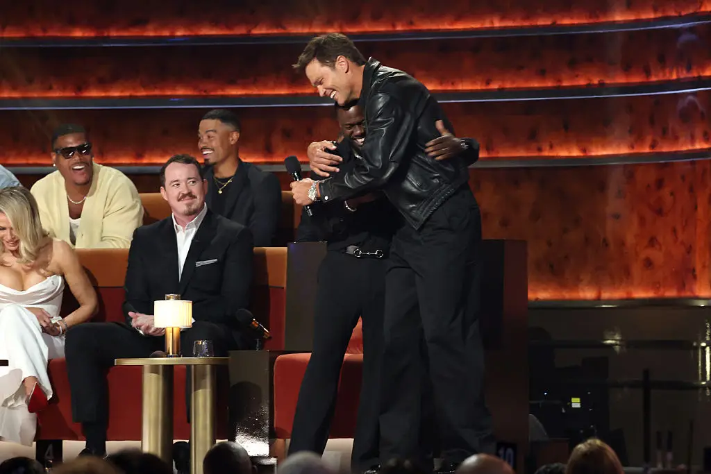 He couldn't help but joke about Kevin Hart cheating (Kevin Mazur/Getty Images for Netflix)