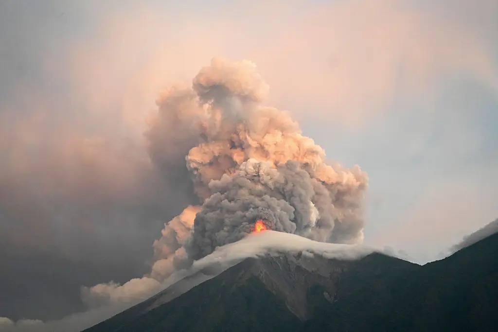 The second highest emergency alert level was issued ( Johan ORDONEZ / AFP via Getty Images)