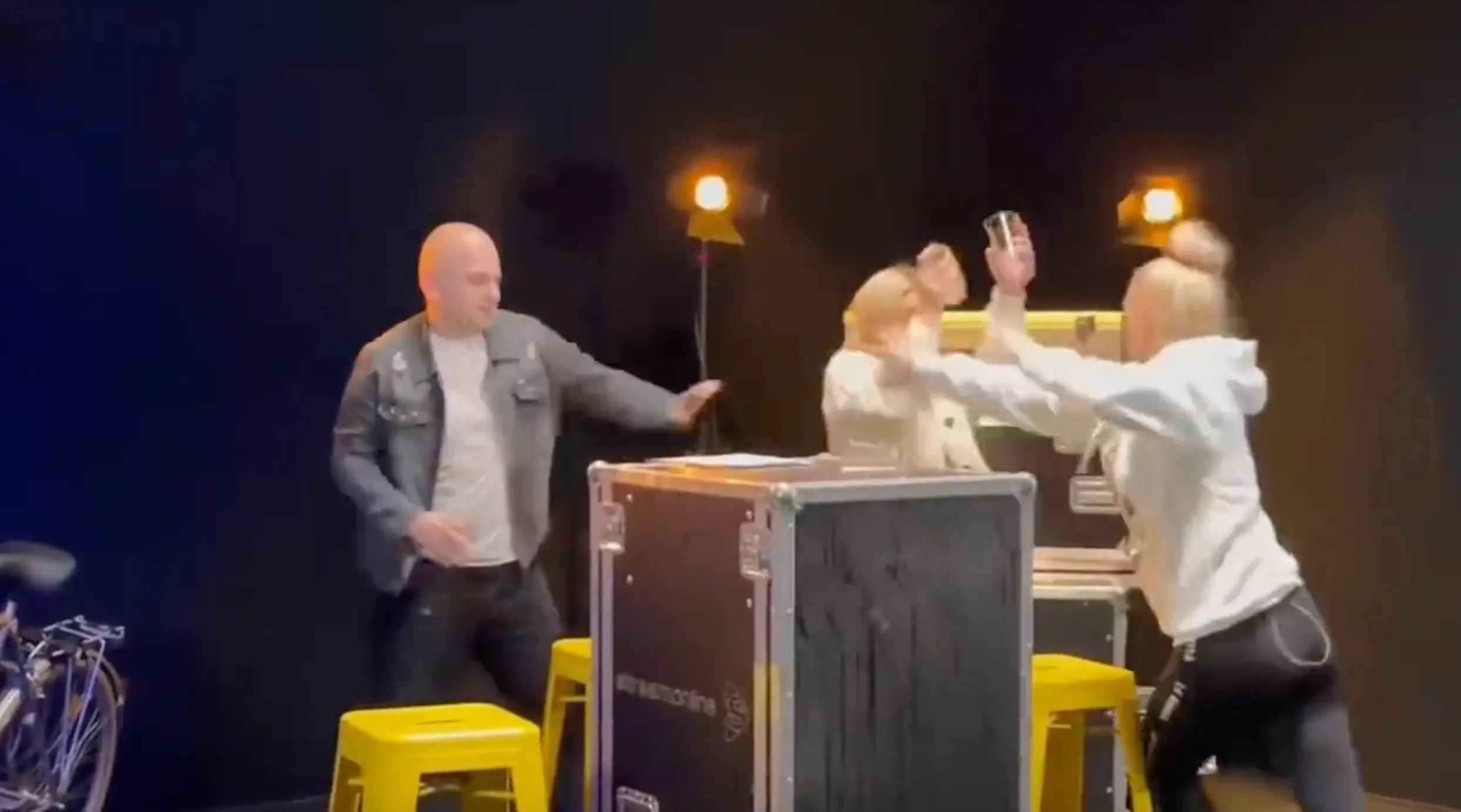 Danielka dragged Brooke to the floor and delivered her a powerful blow.