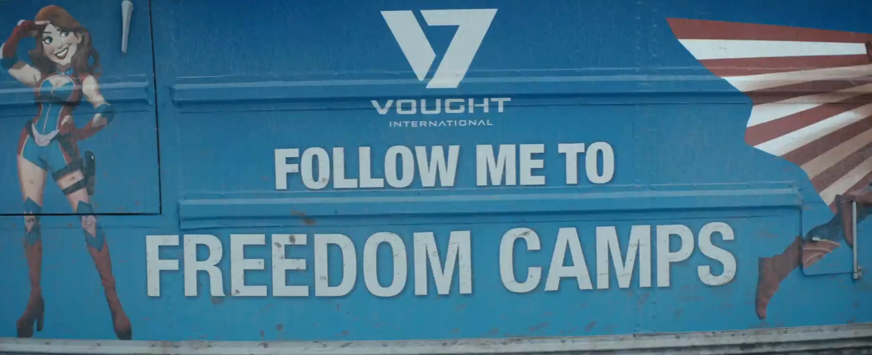 Vought's use of 'freedom camps' draws a direct parallel to the increasingly criticised conduct of ICE (Prime Video)