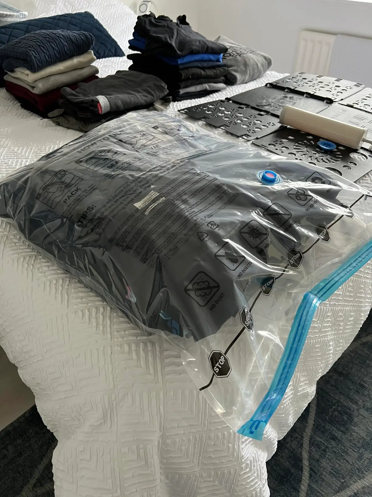 Customers say you can pack 'twice as much' with compression bags (Amazon reviews)