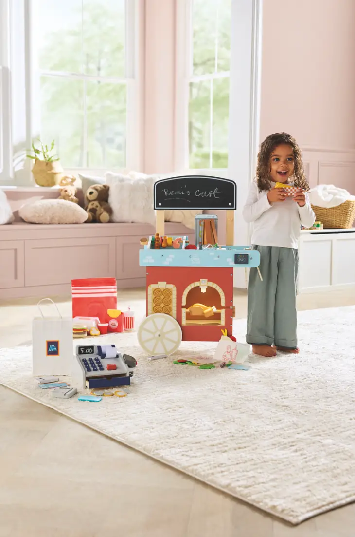 Aldi wooden toy stall was available in store