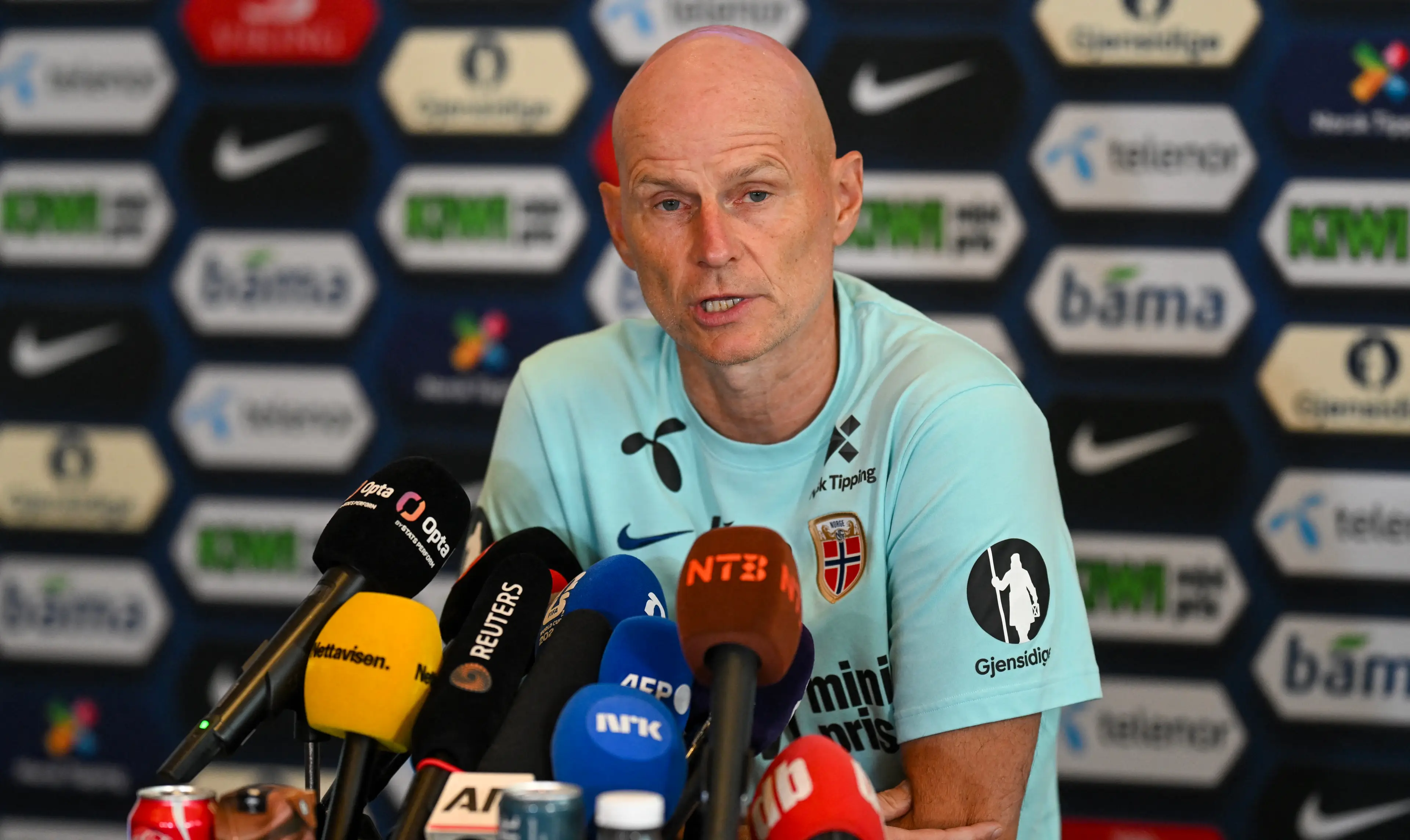 Norway's manager revealed that some of his players are slightly under the weather (MAURO PIMENTEL / AFP via Getty Images)