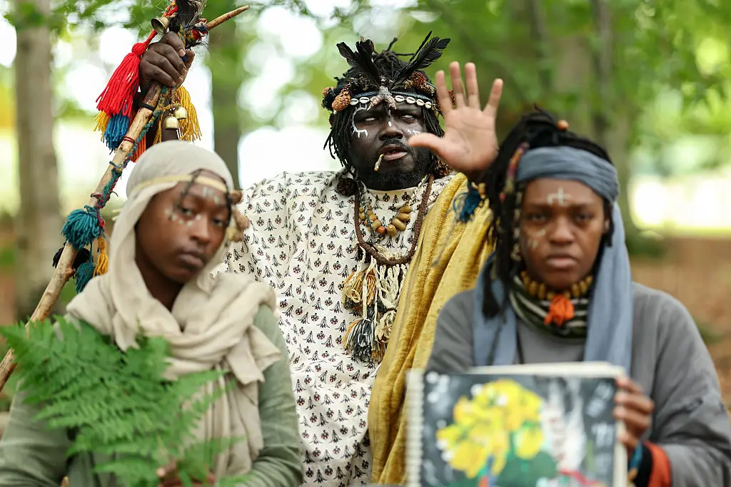 Jean Gasho, right, previously opened up about her open marriage to husband Kofi Offeh (Jeff J Mitchell/Getty Images)