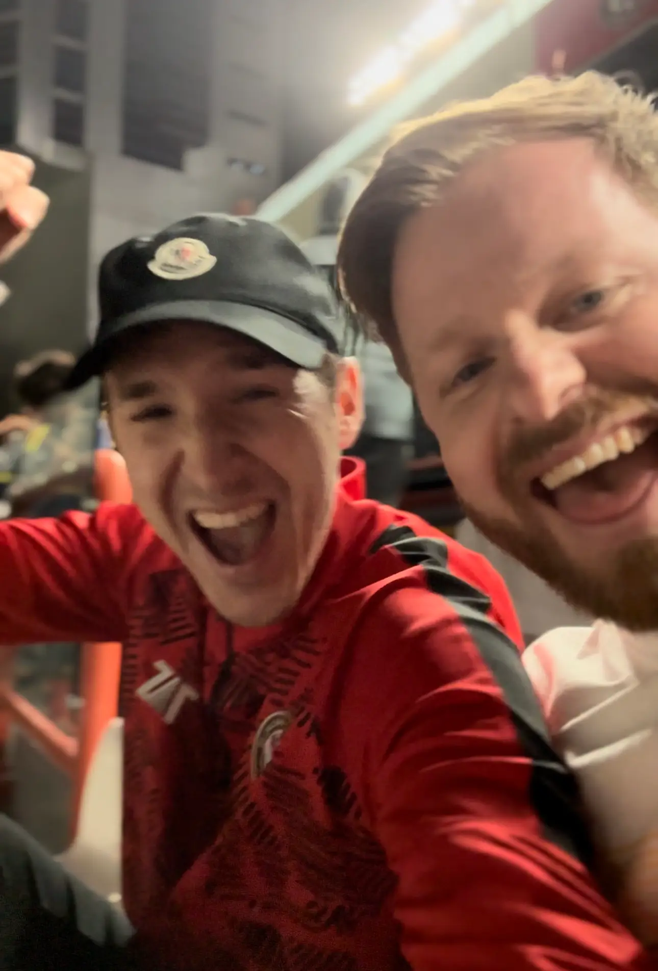 Rob (pictured with cap) does crazy, cheap travel videos across the globe.