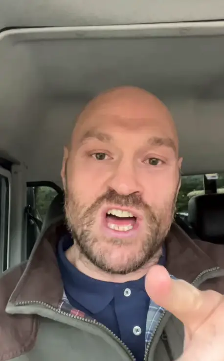 Fury in his retirement video (Instagram / @tysonfury)