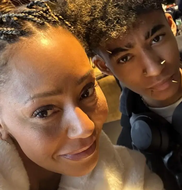 Mel B with her son Angel (Instagram/@officialmelb)