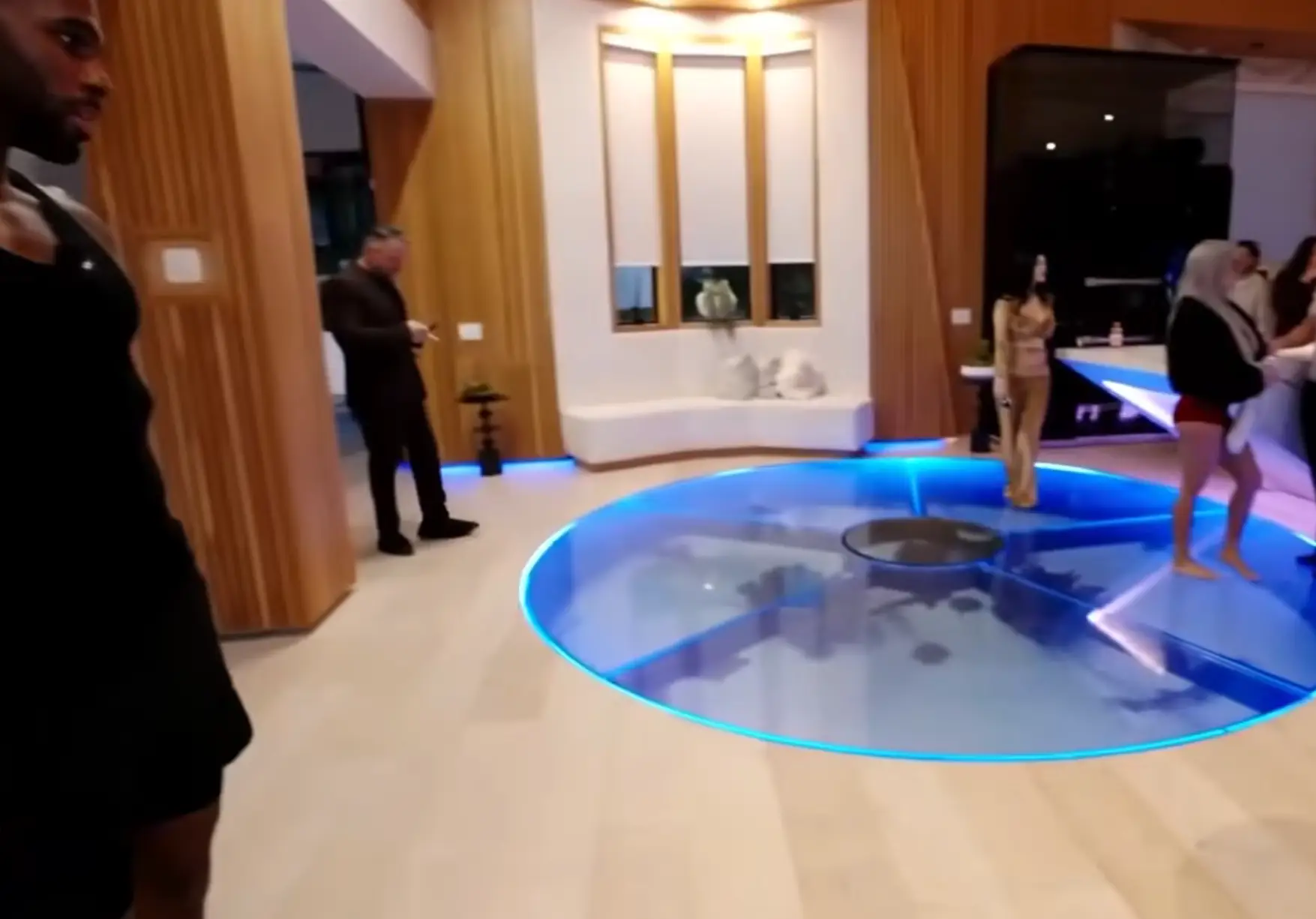 Jason Derulo showed off his shark tank that's in the floor of his house (YouTube/N3ON)