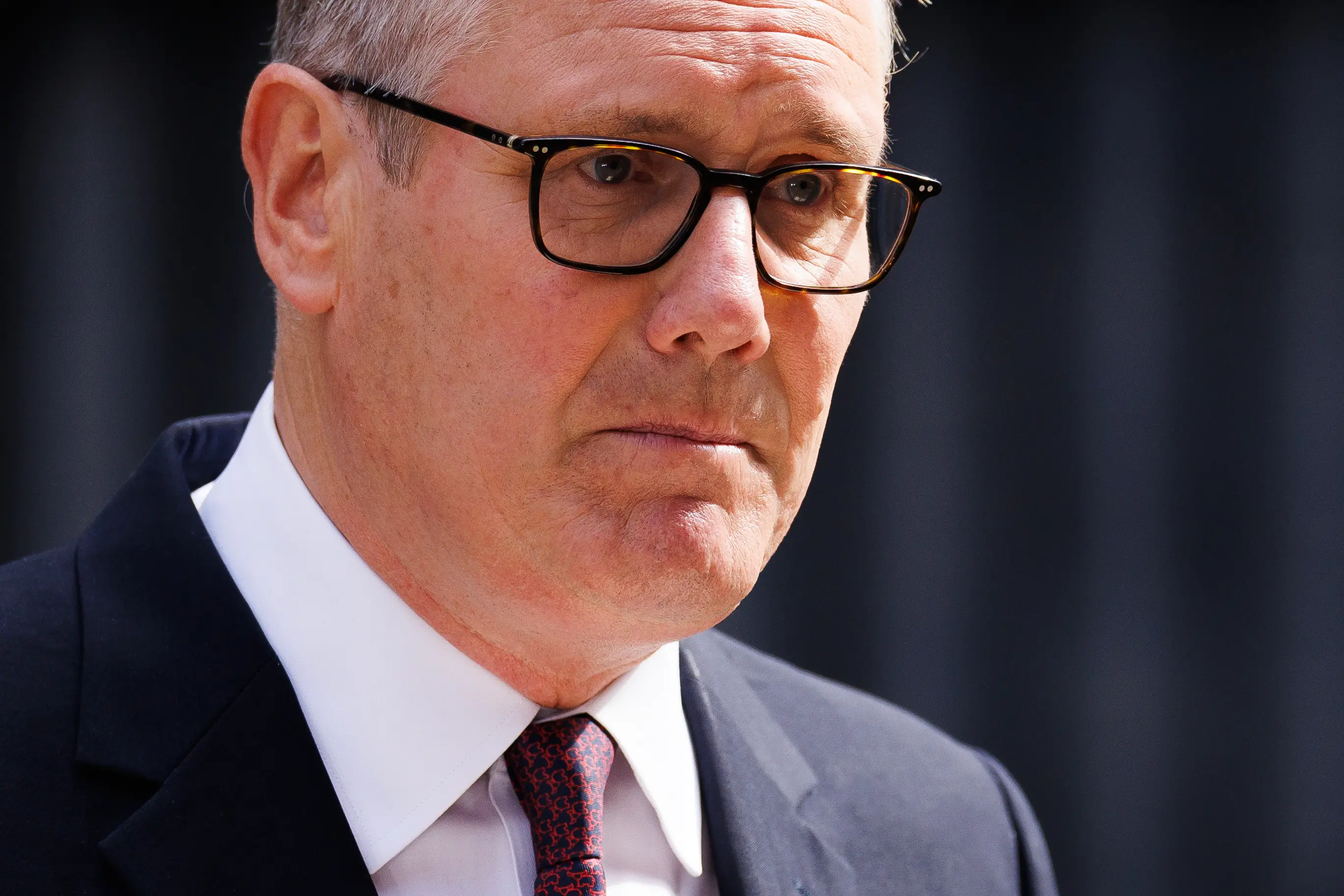 He could be heard choking up during his speech (Dan Kitwood/Getty Images)
