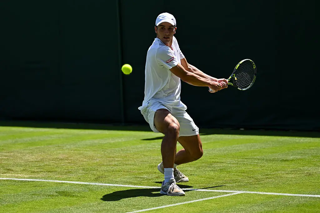 Oliver Tarvet won his first round at Wimbledon (Daniel Kopatsch / Contributor/ Getty)