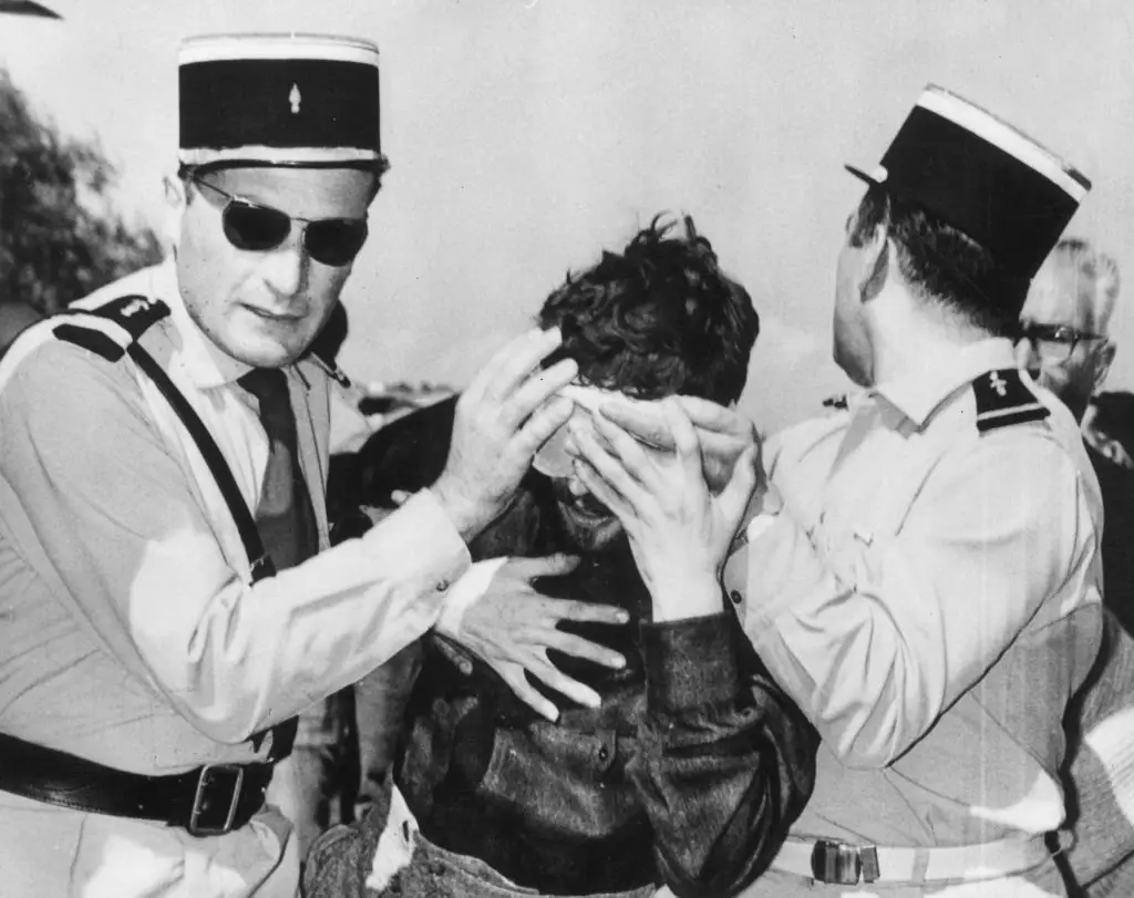 Michel Siffre emerging from the cave after 63 days underground. (Photo by Keystone/Getty Images)