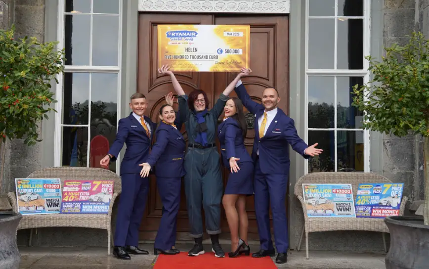 Helen Swindells has won close to half a million pounds thanks to a charity scratch card (