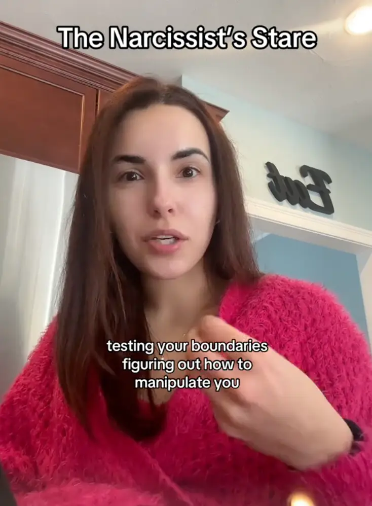 The 'narcissist stare' could be a red flag (TikTok/beyondthebruise)