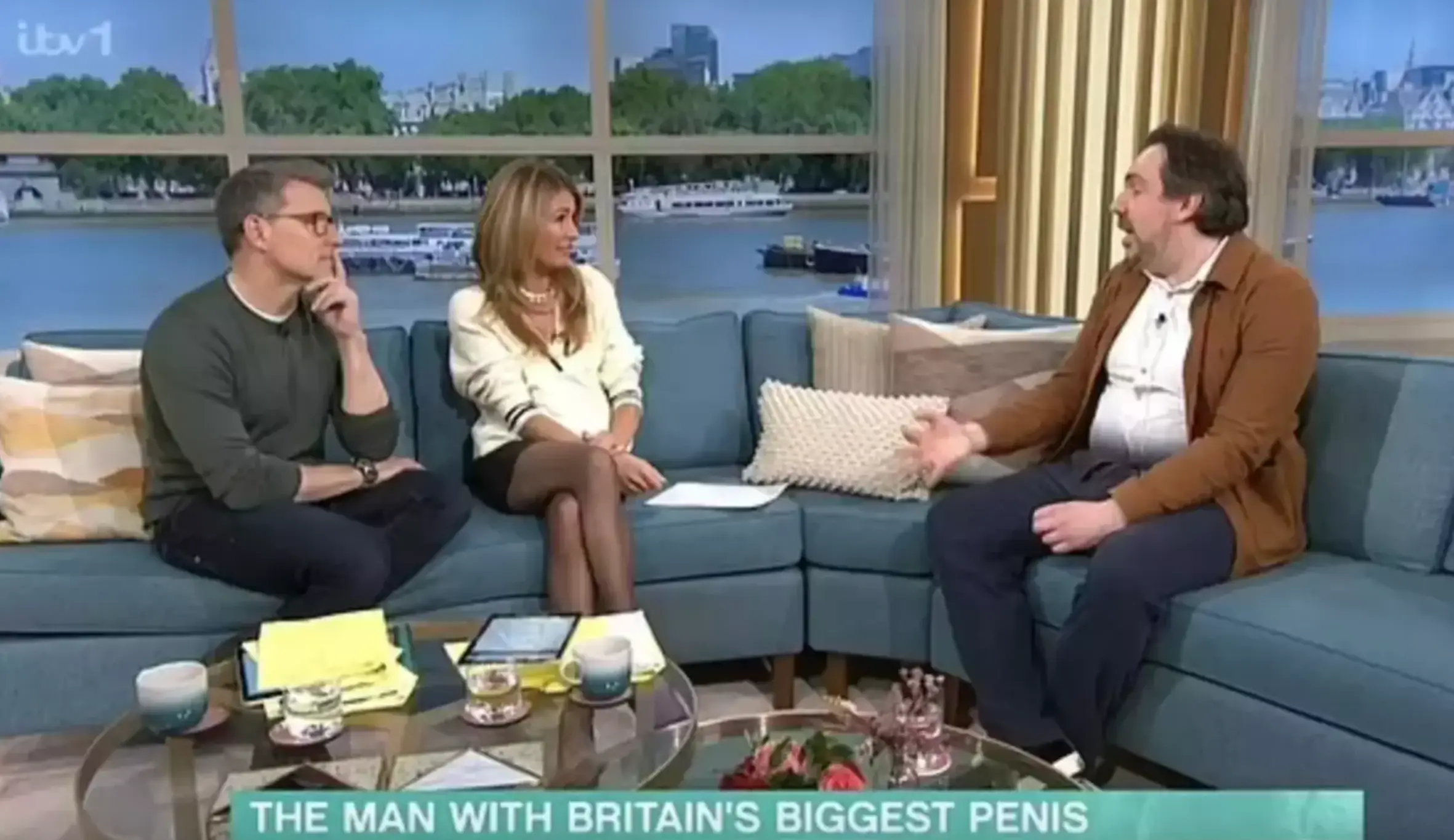 Matt says that he buys trousers that are slightly bigger to hide it. (ITV)