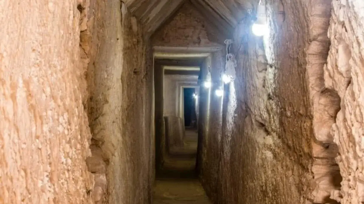 The tunnel could be a lead to the lost tomb of Cleopatra (Egyptian Ministry of Tourism and Antiquities)