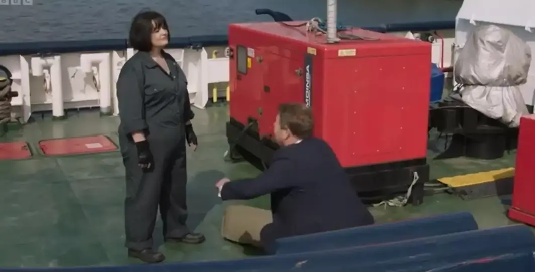 The finale last night ended with Smithy proposing to Nessa (BBC)