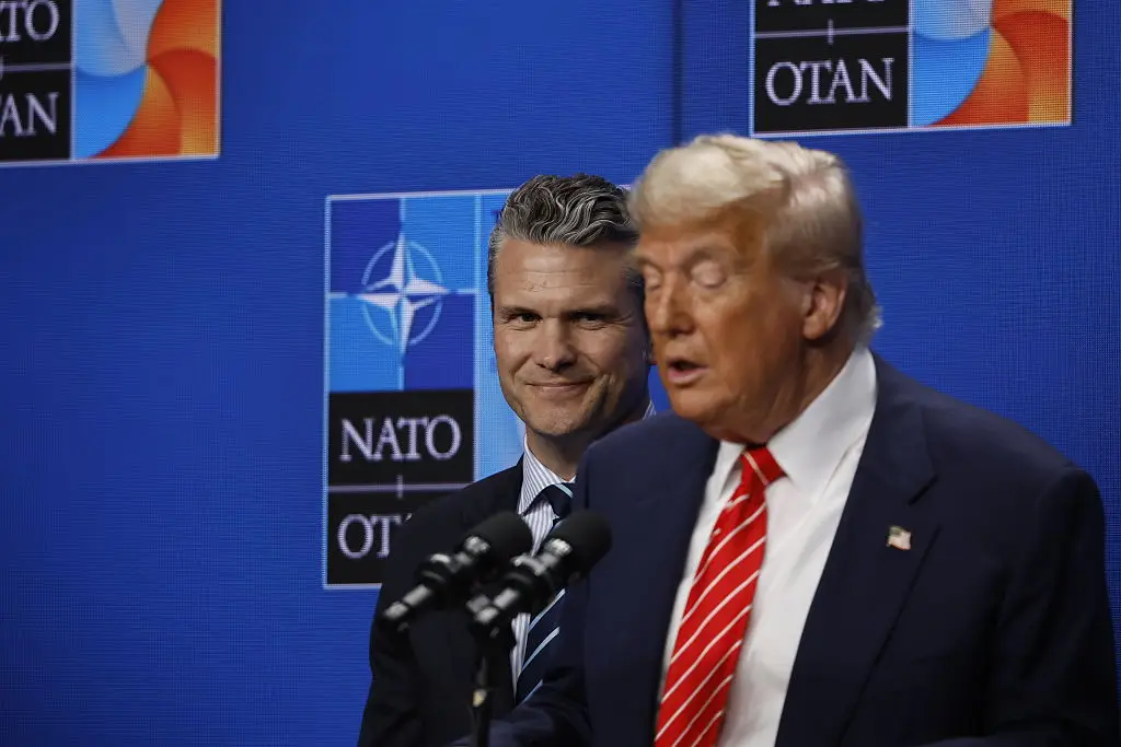 Donald Trump will certainly be enjoying the red carpet experience at The Hague (Omar Havana/Getty Images)