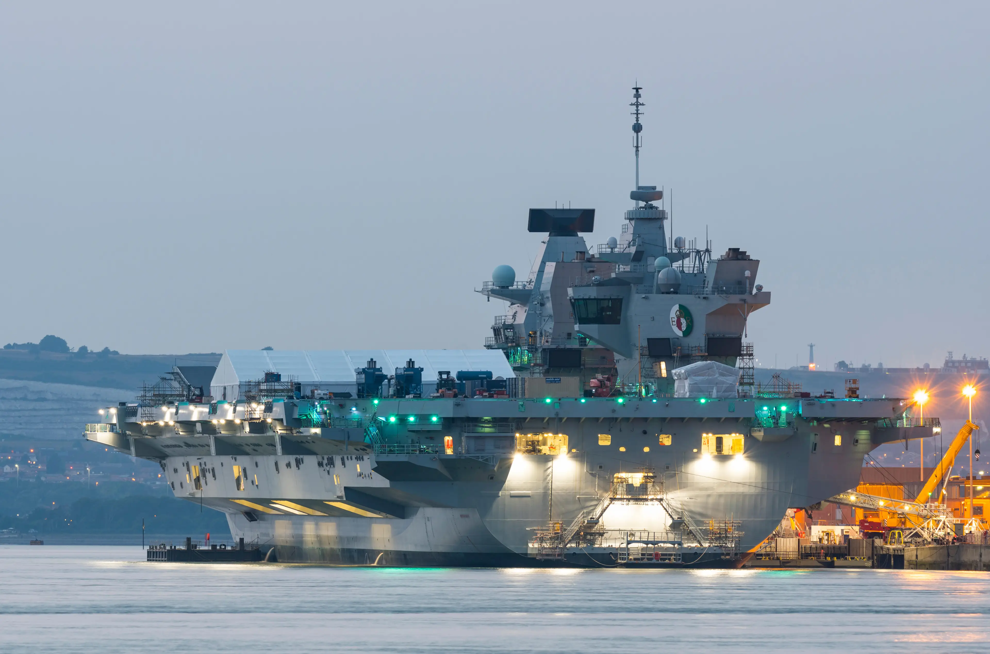 The F-35 crashed off the HMS Queen Elizabeth aircraft carrier.