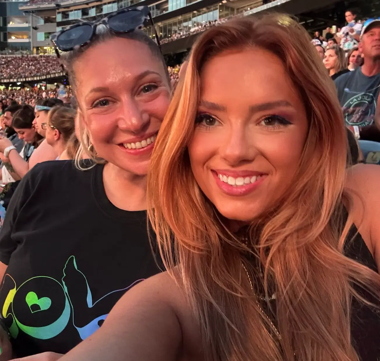 Grace was enjoying the Coldplay gig when she captured the moment (Grace Springer)