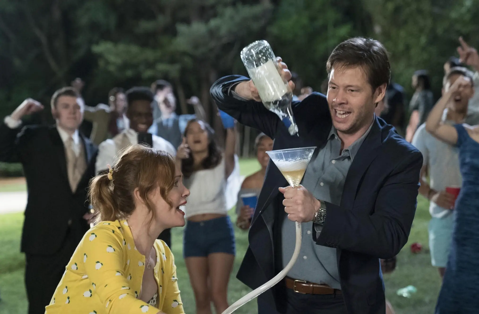 John Cena's character does a 'butt chug' in the movie (Universal)