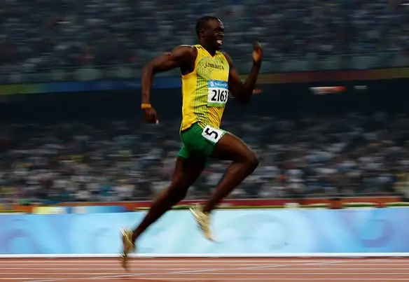 Usain Bolt holds a number of world records, including the 100-metre dash (