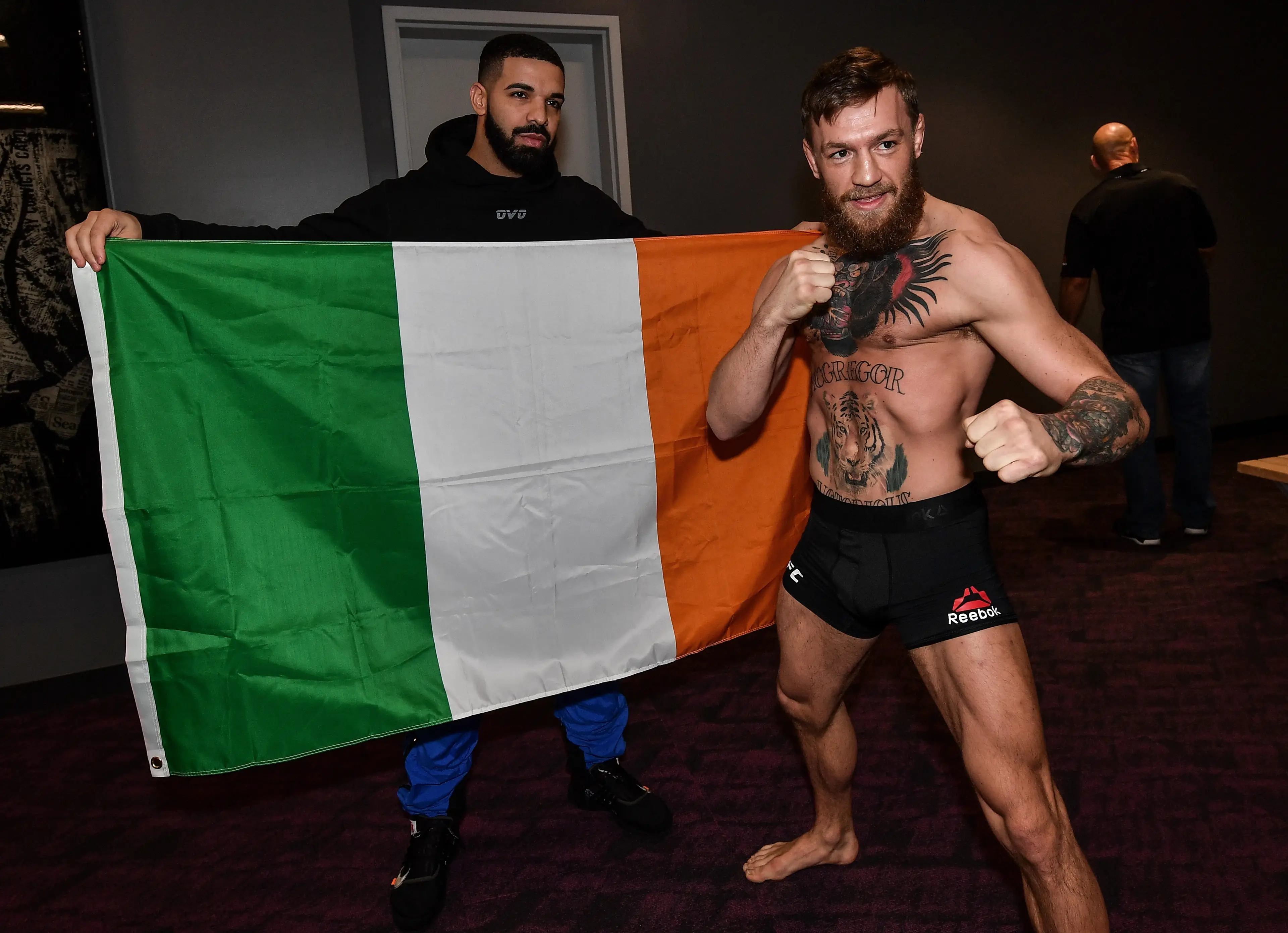 Drake and McGregor, pictured in 2018, formed a friendship a decade ago(Photo by Brandon Magnus/Zuffa LLC/Zuffa LLC via Getty Images)