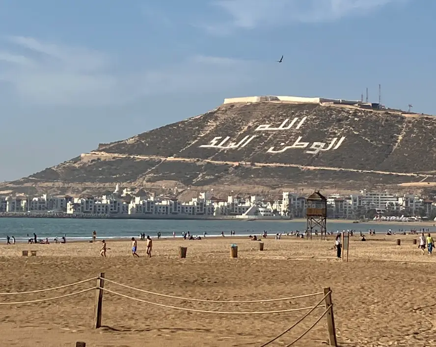Rounded off my trip with a stroll down the sprawling beach before returning to the cold British weather (LADbible)