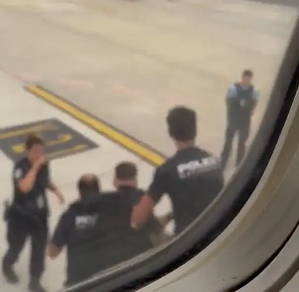 The flight to Ibiza had to be diverted to Bordeaux to get him off the plane.