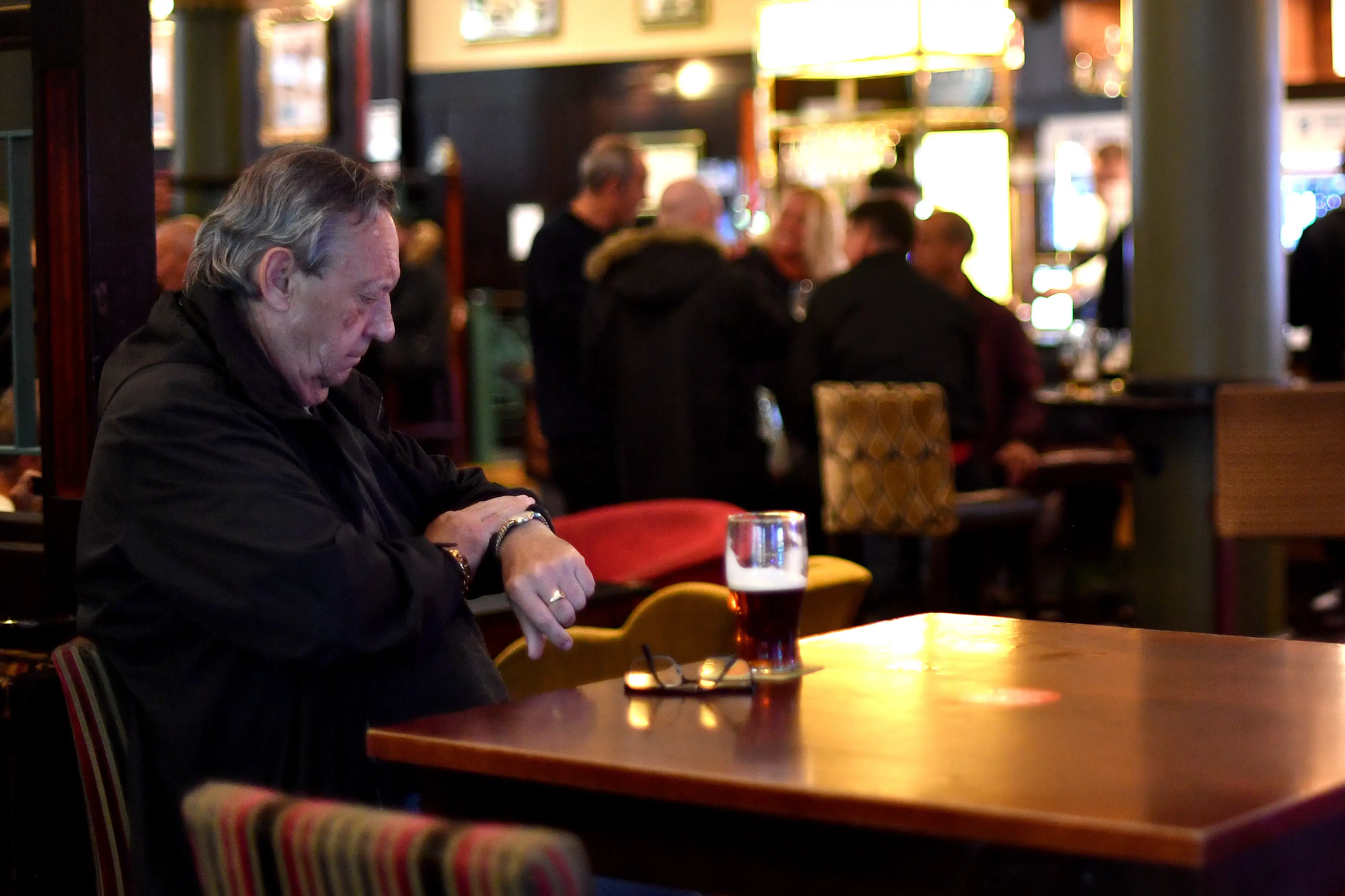 "Where's my food? It's usually here in a few minutes." (Anthony Devlin/Getty Images)