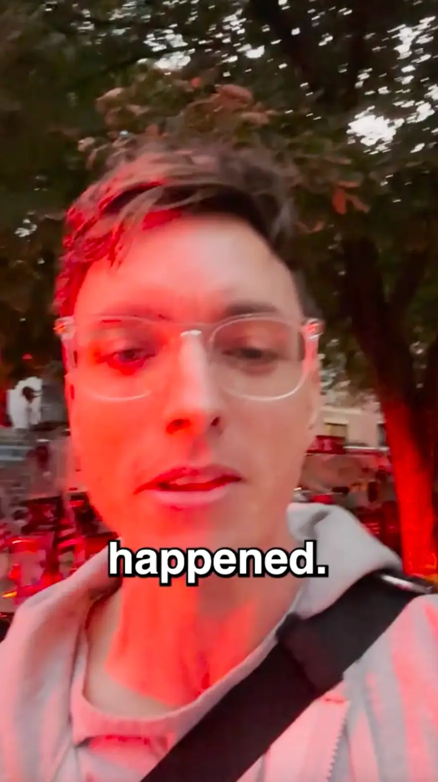 Kieran called the NYFD after seeing the ‘fire’ in a building.