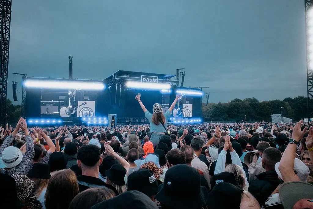 Oasis performing in Heaton Park (Antoine Jaussaud / Hans Lucas / AFP via Getty Images)