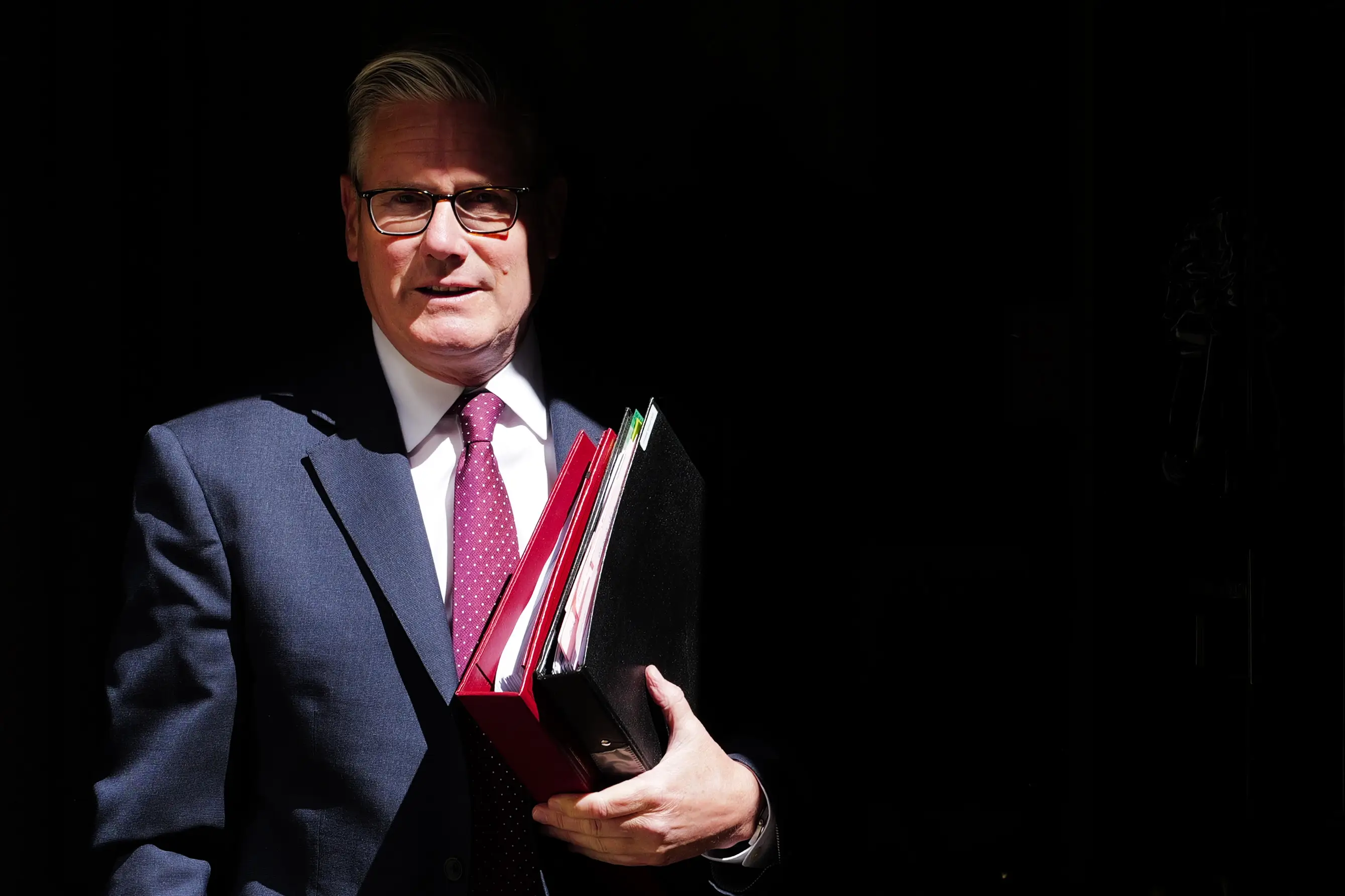 In one message, Mandelson said Starmer 'lacks nerve'. (Jose Sarmento Matos/Bloomberg via Getty Images)