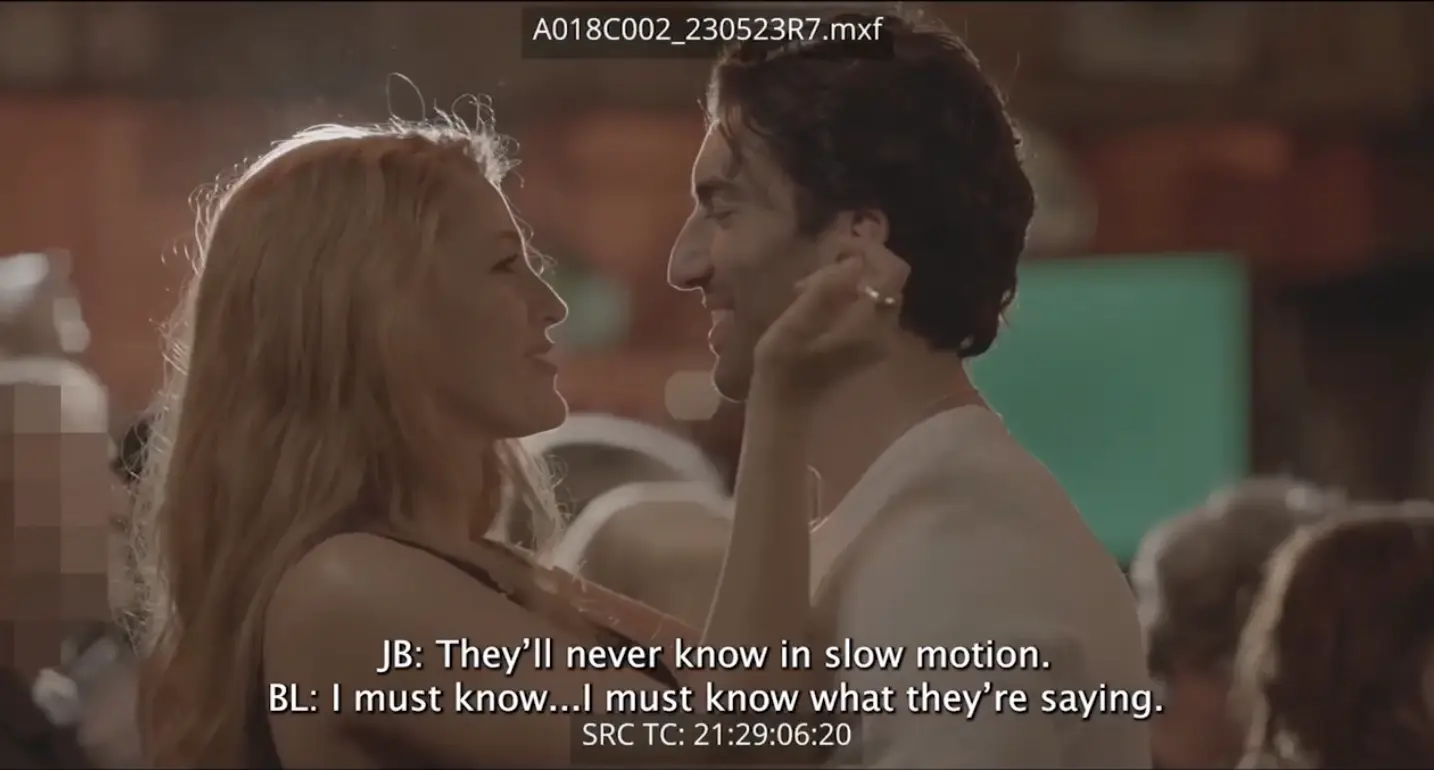 Footage released by Baldoni's team included conversations between the two actors (Courtesy of Bryan Freedman)