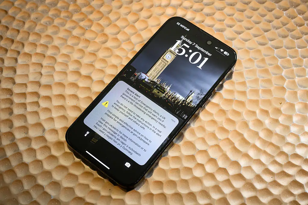 Today's 'severe alert' was a test (Leon Neal/Getty Images)