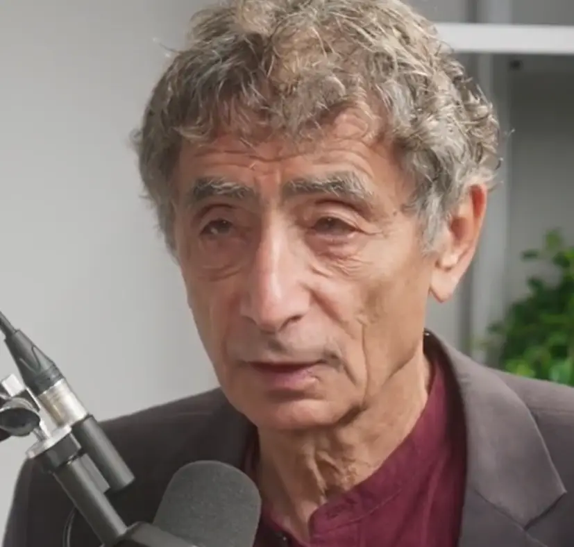 Dr Gabor Mate said people weren't so much addicted to porn as the 'temporary spike of dopamine in their brain'. (TikTok/@yourpositivehealth)