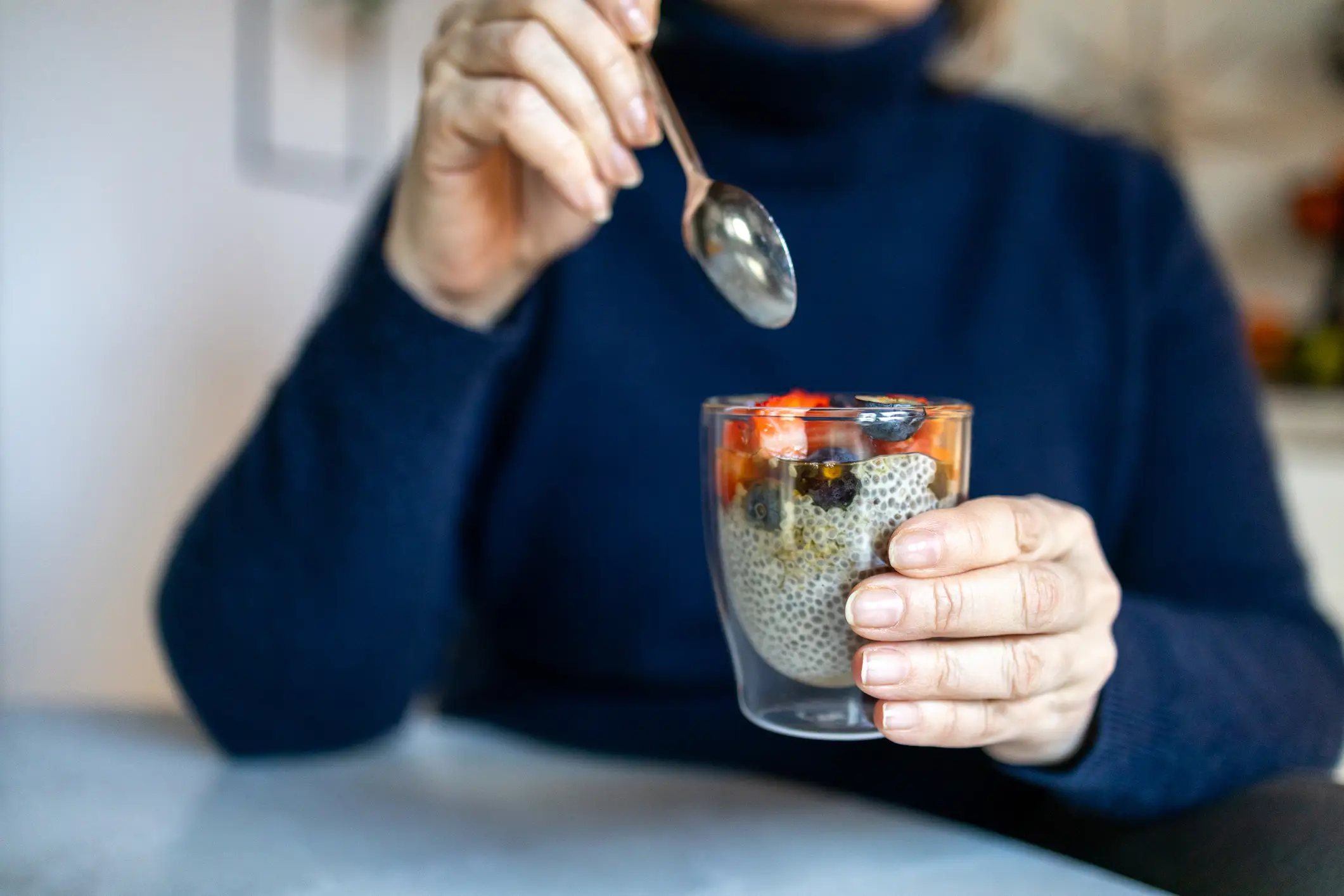 Many mix fruits and milk into their chia seed pudding (Getty Stock Image)
