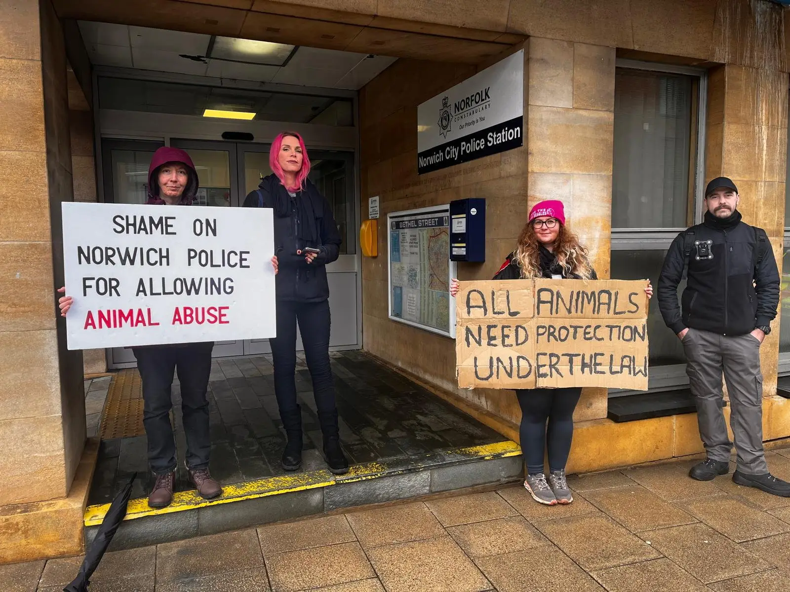 Gemma Barnes was arrested after a peaceful protest outside a police station in 2023 (Gemma Barnes / SWNS)