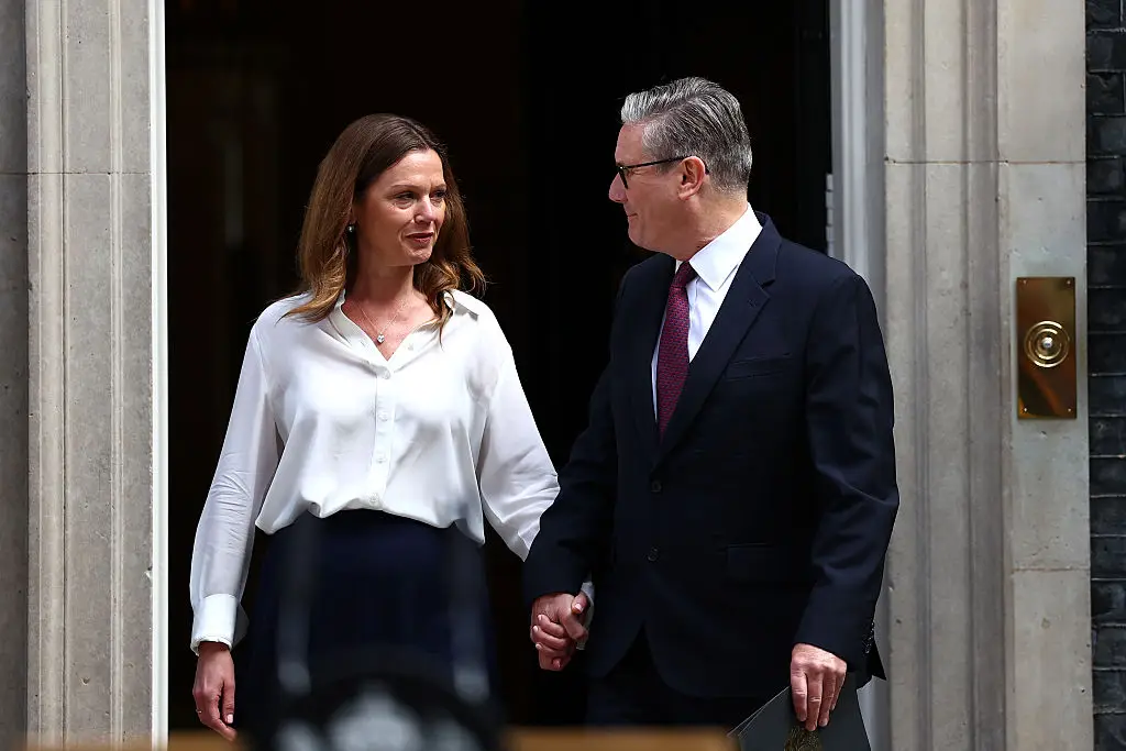 Starmer became emotional when he paid tribute to his wife Victoria (Peter Nicholls/Getty Images)